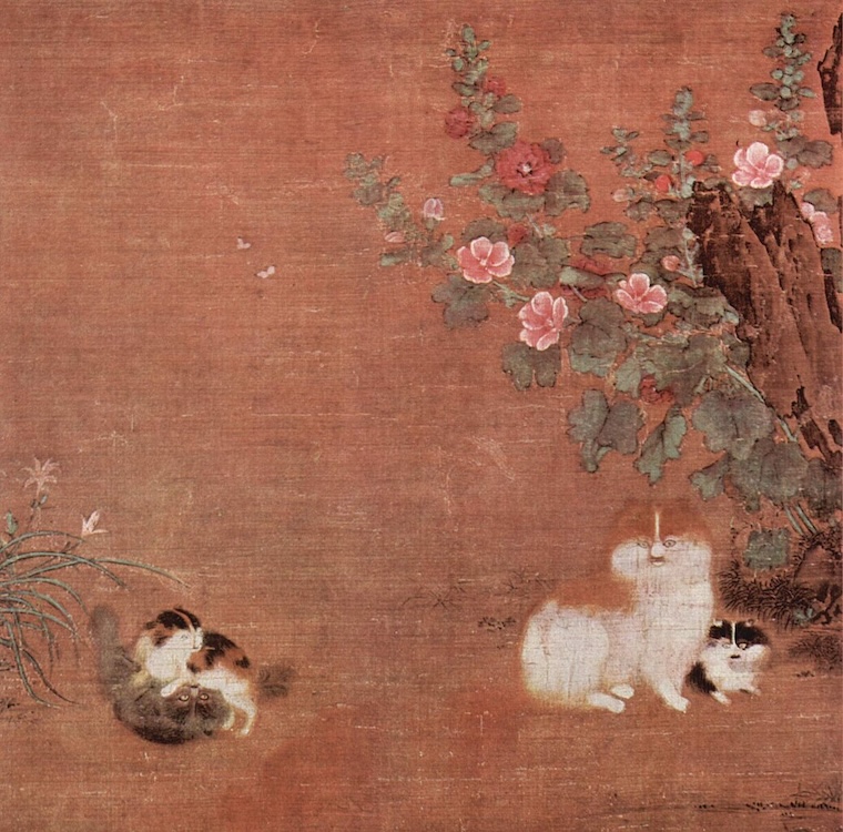 고양이 네 마리를 그린 그림